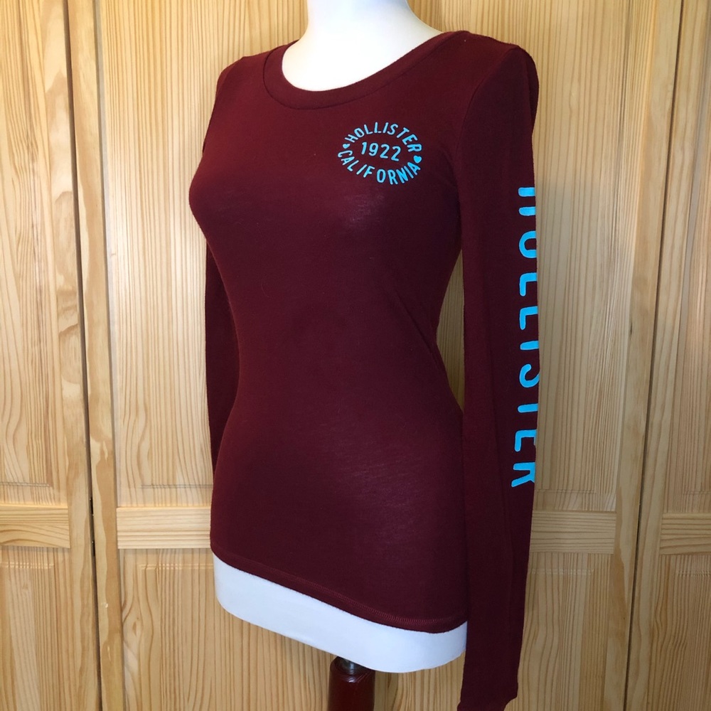 Hollister Maroon Long Sleeve